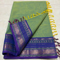 Kanchi Cotton Saree - Light Green