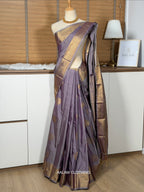Soft Silk Saree - Ash Purple