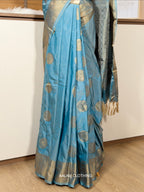 Soft Silk Saree - Pastel Blue