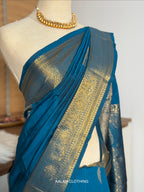 Soft Silk Saree - Teal