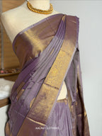 Soft Silk Saree - Ash Purple
