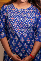 Blue Diamond A-Line Kurti